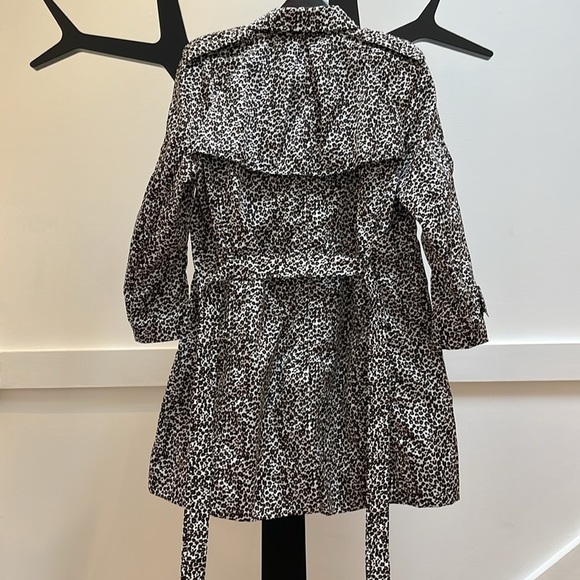 LOUIS VUITTON white black brown Leopard Trench Coat size 42 Medium - Picture 6 of 9